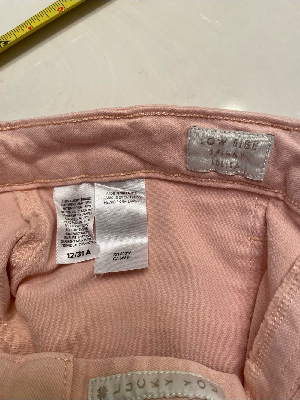 Lucky Brand Lolita Skinny Jeans Size 12/31 - Picture 8 of 11